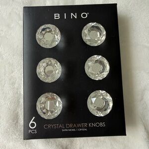 BINO Crystal Drawer Knobs - Clear Crystal (6 pcs)